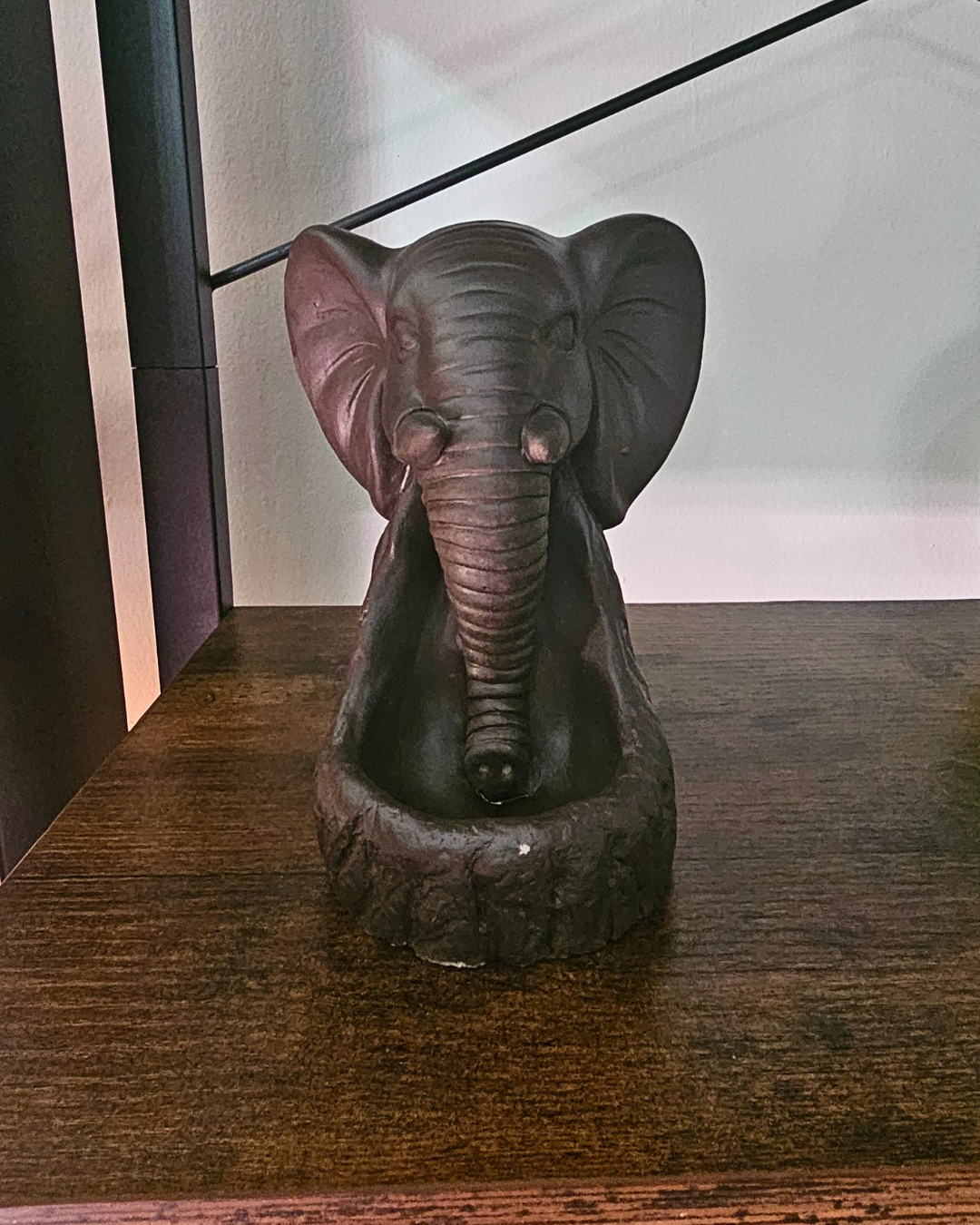 Elefante cascada de humo