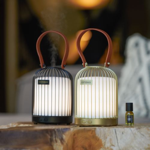 Farolillo Luz y Aroma – Difusor de Perfume Inalámbrico Esteban Paris ( dorado )