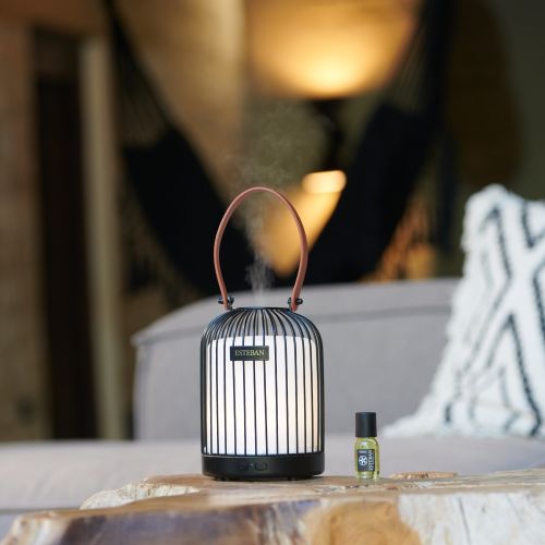 Farolillo Luz y Aroma – Difusor de Perfume Inalámbrico Esteban Paris (negro)