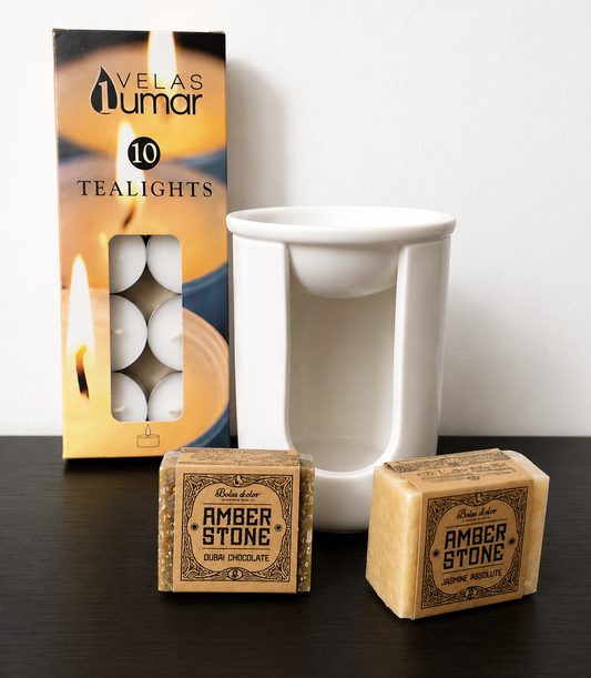 Pack Descubre Amber Stone con Quemador Etna