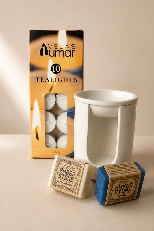 Pack Descubre Amber Stone con Quemador Etna