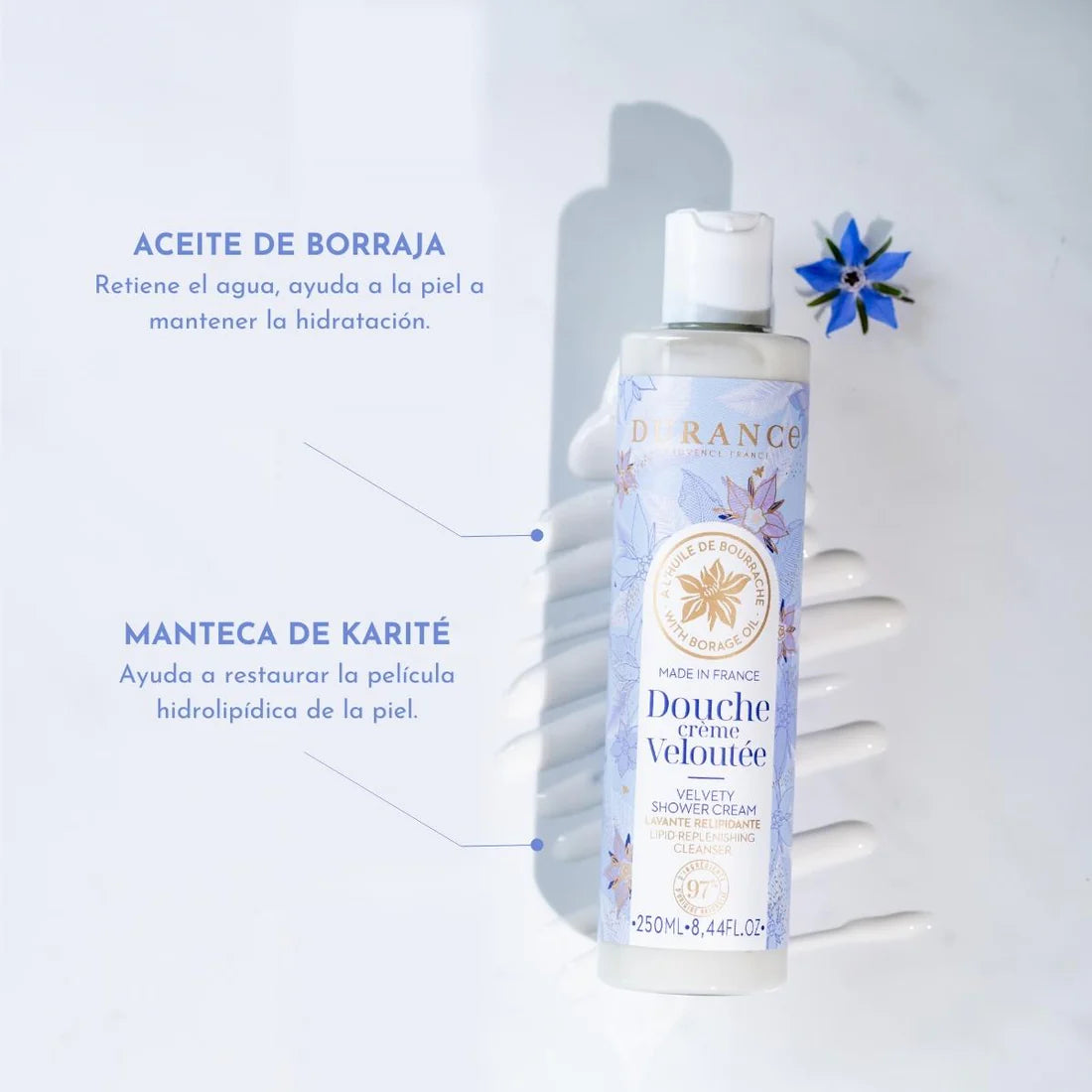 Crema de Ducha con Aceite de Borraja