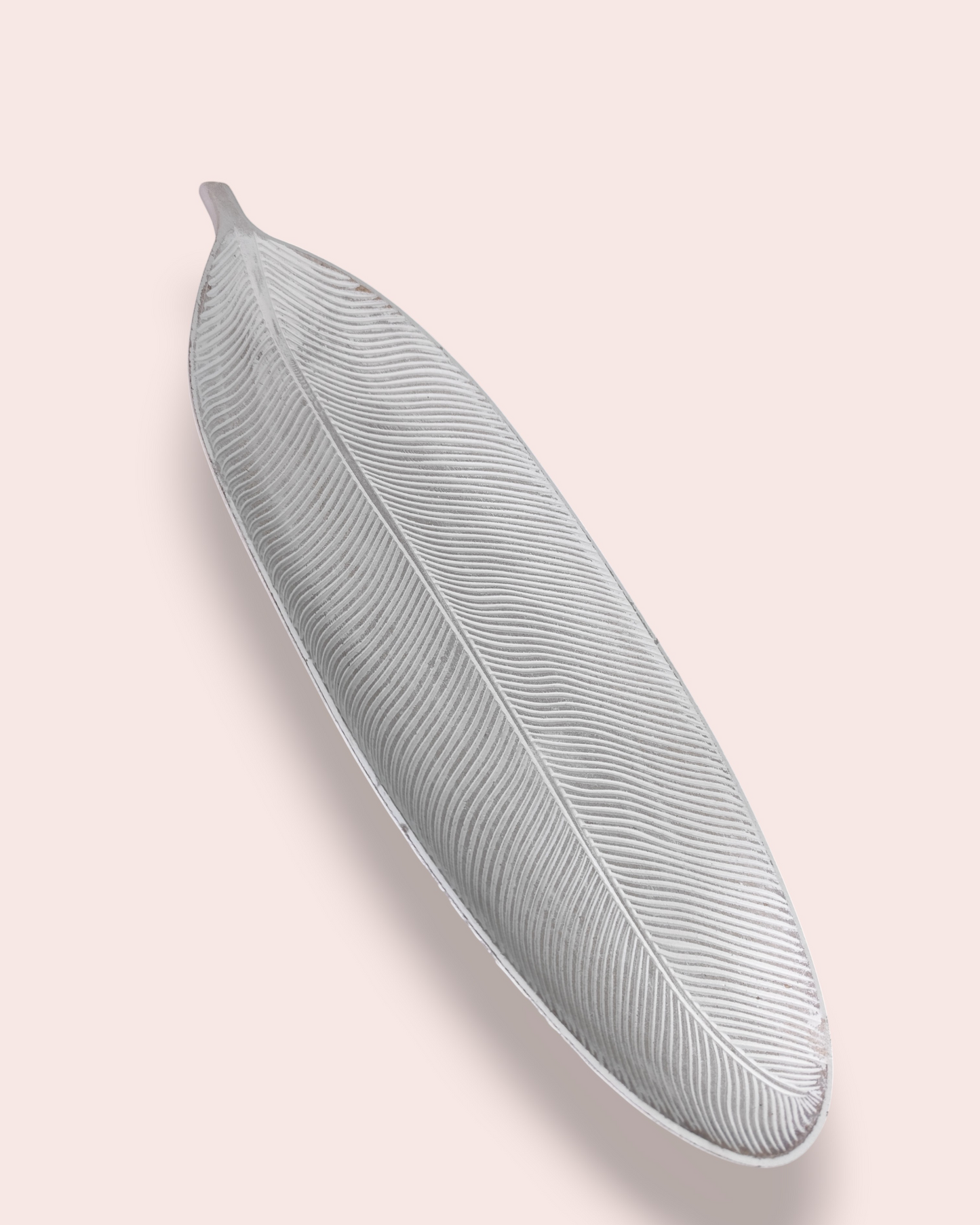 Bandeja decorativa Hoja Blanca