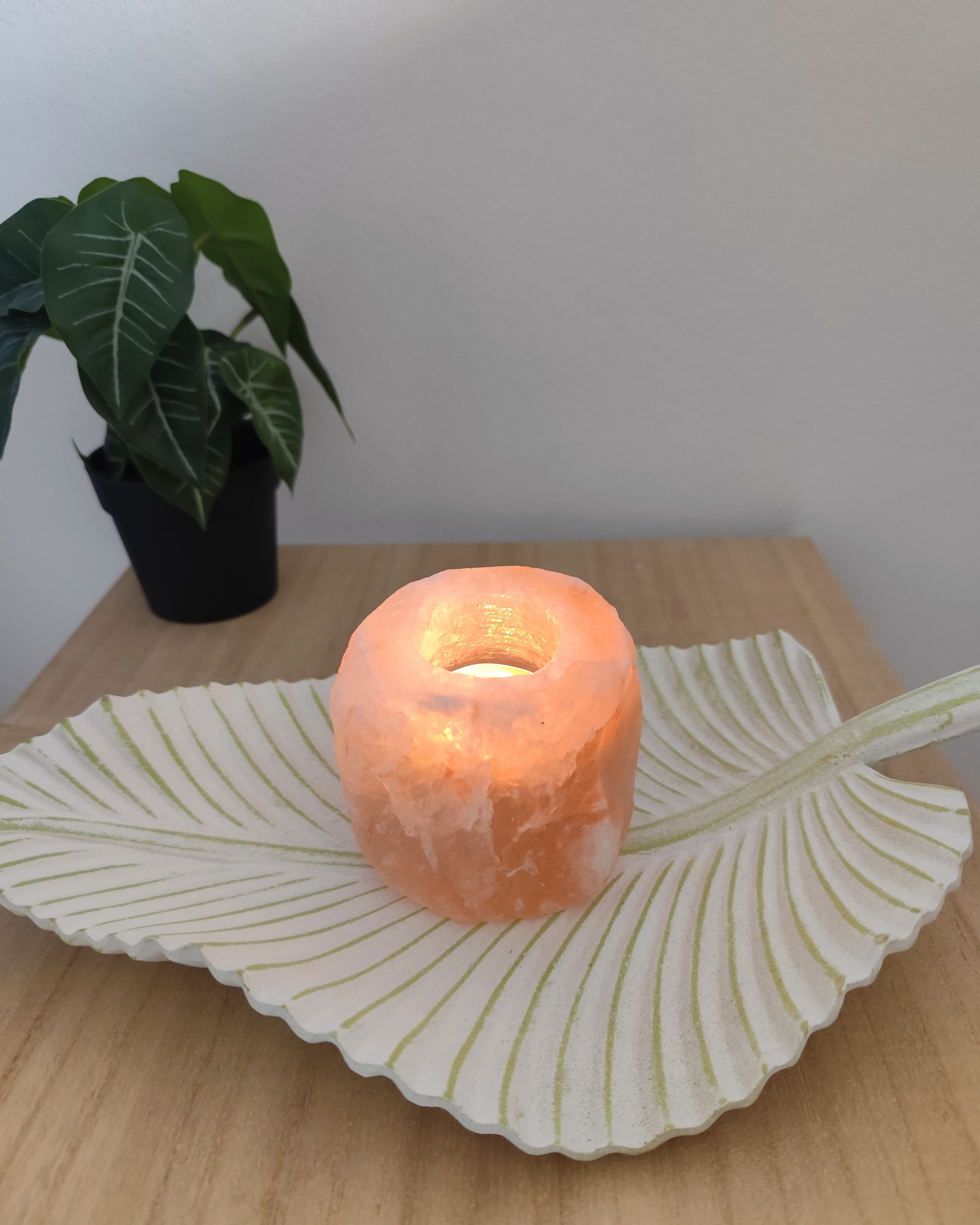 Portavelas de Sal del Himalaya