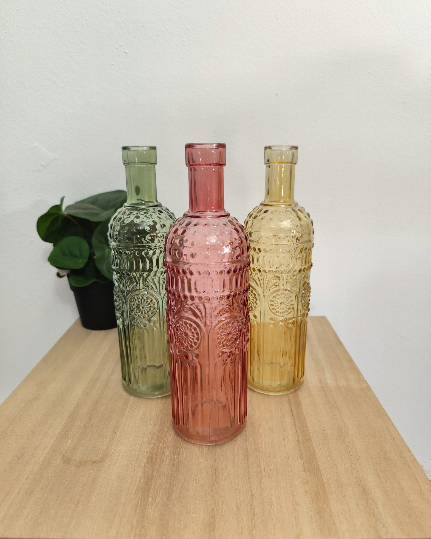 Botella Decorativa de Cristal