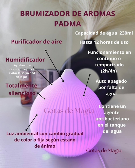 Brumizador Vapor  Padma ( flor de loto) Boles d'olor