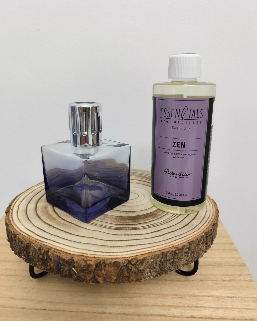 Base Decorativa Madera Natural