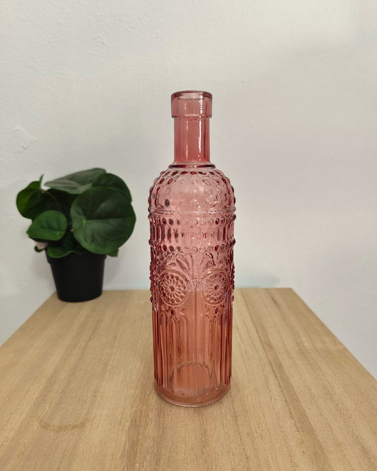 Botella Decorativa de Cristal