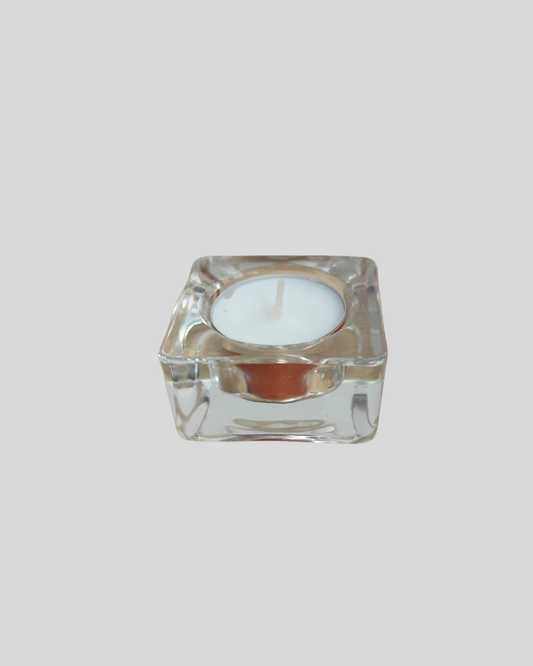 PortaVelas cuadrado cristal (unidad)