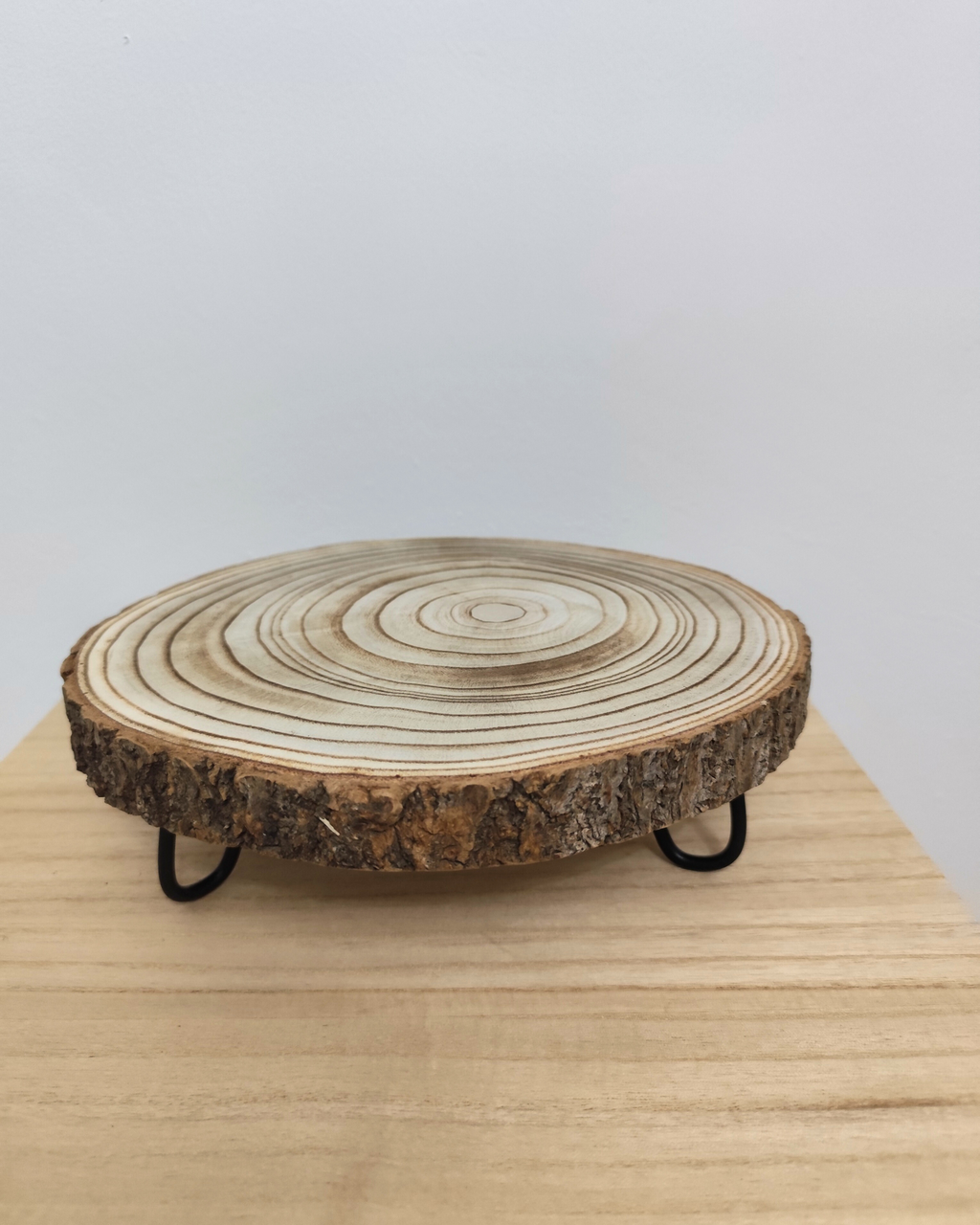 Base Decorativa Madera Natural