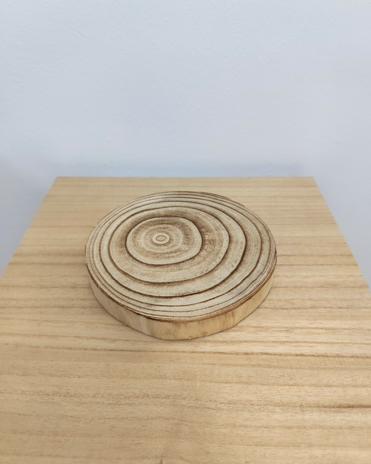 Base decorativa madera Natural ( sin patas)