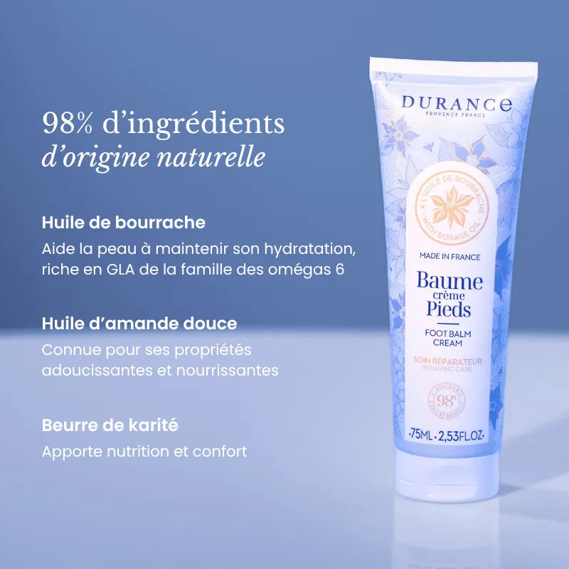 Crema Reparadora para Pies Durance con Aceite de Borraja 75 ml