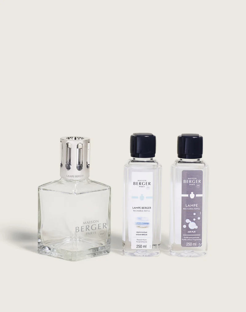 Cofre lámpara Berger ESSENTIELLE CARRÉE Cuadrada Transparente