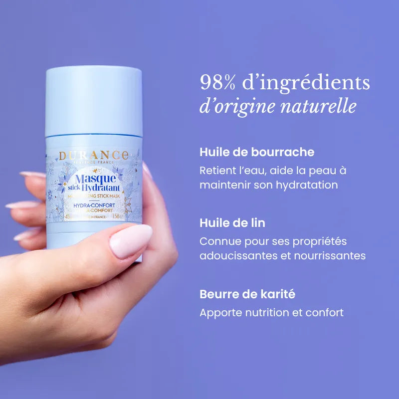 Mascarilla Hidratante en Stick Durance con Aceite de Borraja 45 g