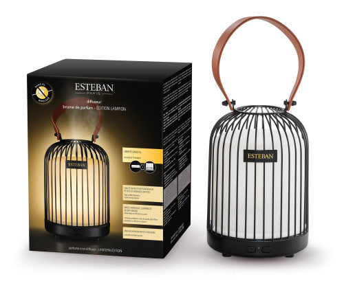 Farolillo Luz y Aroma – Difusor de Perfume Inalámbrico Esteban Paris (negro)
