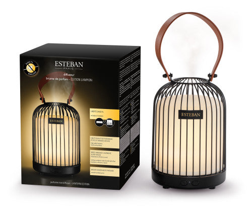 Farolillo Luz y Aroma – Difusor de Perfume Inalámbrico Esteban Paris (negro)