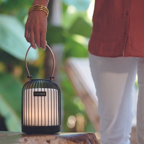 Farolillo Luz y Aroma – Difusor de Perfume Inalámbrico Esteban Paris (negro)